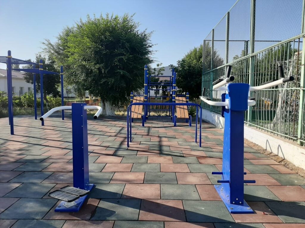 Детские площадки Площадка Workout установлена нашими специалистами